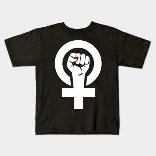 Feminist Fist T Shirt - Women's March - Women's Rights Gift Kids T-Shirt